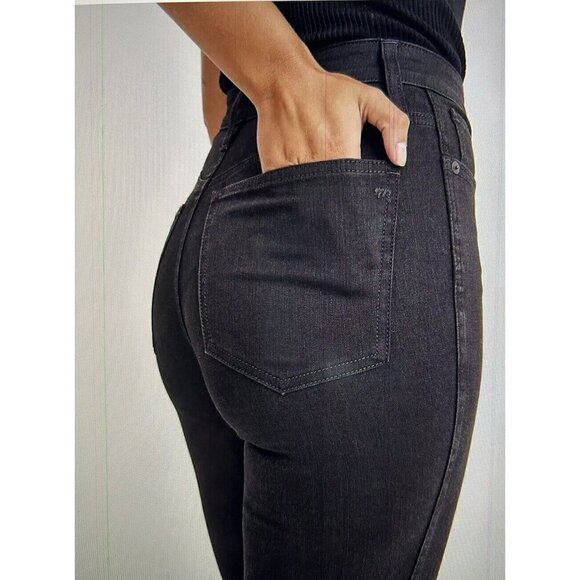 Madewell Curvy 10" High-Rise Skinny Jeans in Black Frost Women Size 27T - Picture 4 of 14
